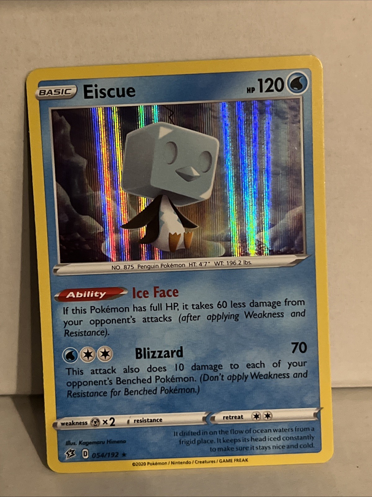 Eiscue - 054/192 - Holo Rare - Near Mint