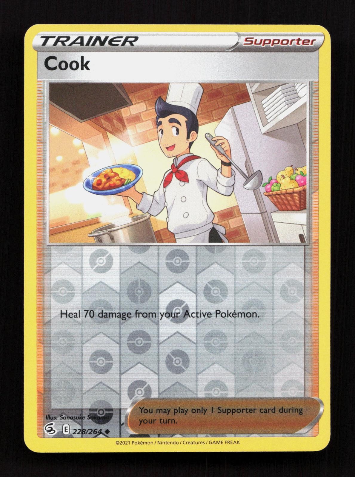 Cook 228/264 Fusion Strike Uncommon Pokemon Reverse Holo LP