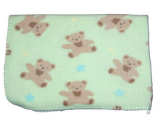 Circo Target Green Teddy Bear Blue Stars Baby Blanket Security 30x40"