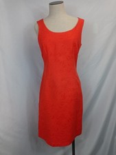 Madison Leigh Dress Two Piece Midi Dress Size 4 Burnt Orange 100% Cotton