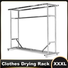 Garment Rack Clothing Rack Heavy Duty Rolling...