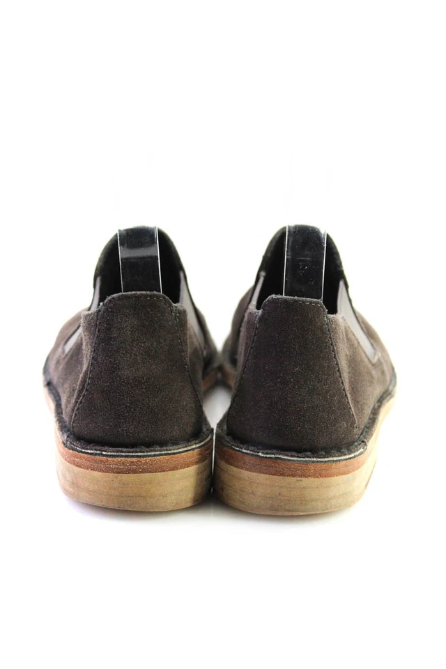 Mocasines Vince para mujer sin cordones punta redonda marrón oscuro gamuza talla 6M Foto 3 de 4