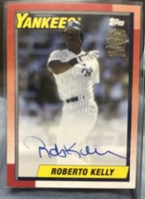 Roberto Kelly 2020 Topps Archives Fan Favorites 1990 Retro Auto #FFA-RK