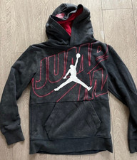 Michael Air Jordan Nike Boys size M 10-12Y Hoodie Fleece Sweatshirt Black