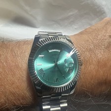 Classic design NIBOSI, sea blue, water resistant,day/date, Roman  s number, men  s