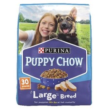 Purina Puppy Chow Dry Dog Food for Large Breeds, High Protein Growth  30 lb Bag 1.28 per pound