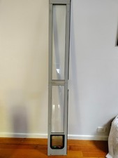 Hartman 150 x 150mm Silver Small Cat Door For Patio And Sliding Doors