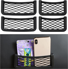 4 Pcs Car Pocket Phone Net Elastic Storage Net Pocket With Abs Plastic Frame A 4 Pcs Car Pocket Phone Net Elastic Storage Net Pocket With Abs Plastic Frame A