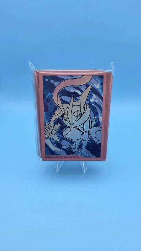 Greninja Pokémon TCG Premium Matte Card Sleeves 65ct Standard 30pt Pink/Blue