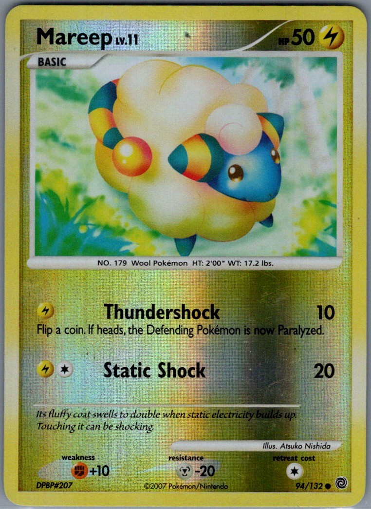 Mareep Common Reverse Holo Secret Wonders 94/132 NM
