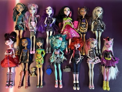 XXL Monster High Puppen Sammlung Konvolut 13 Stück Mattel Draculaura  