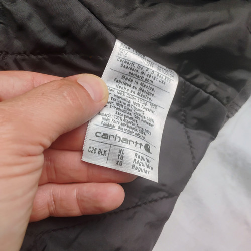 Vintage Y2K Carhartt Detroit Work Jacket J97 C26 Distressed Faded Size XL Blk - Picture 23 of 24