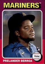 2024 Topps Heritage Prelander Berroa #424 Seattle Mariners 3D