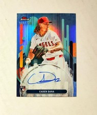 Caden Dana 2025 Topps Finest RC AUTO SKY BLUE REFRACTOR 119/150 Angels FA-CD Y6