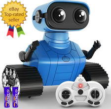 Robot Toys for Boys Girls Rechargeable Remote Control Emo Robots with Auto