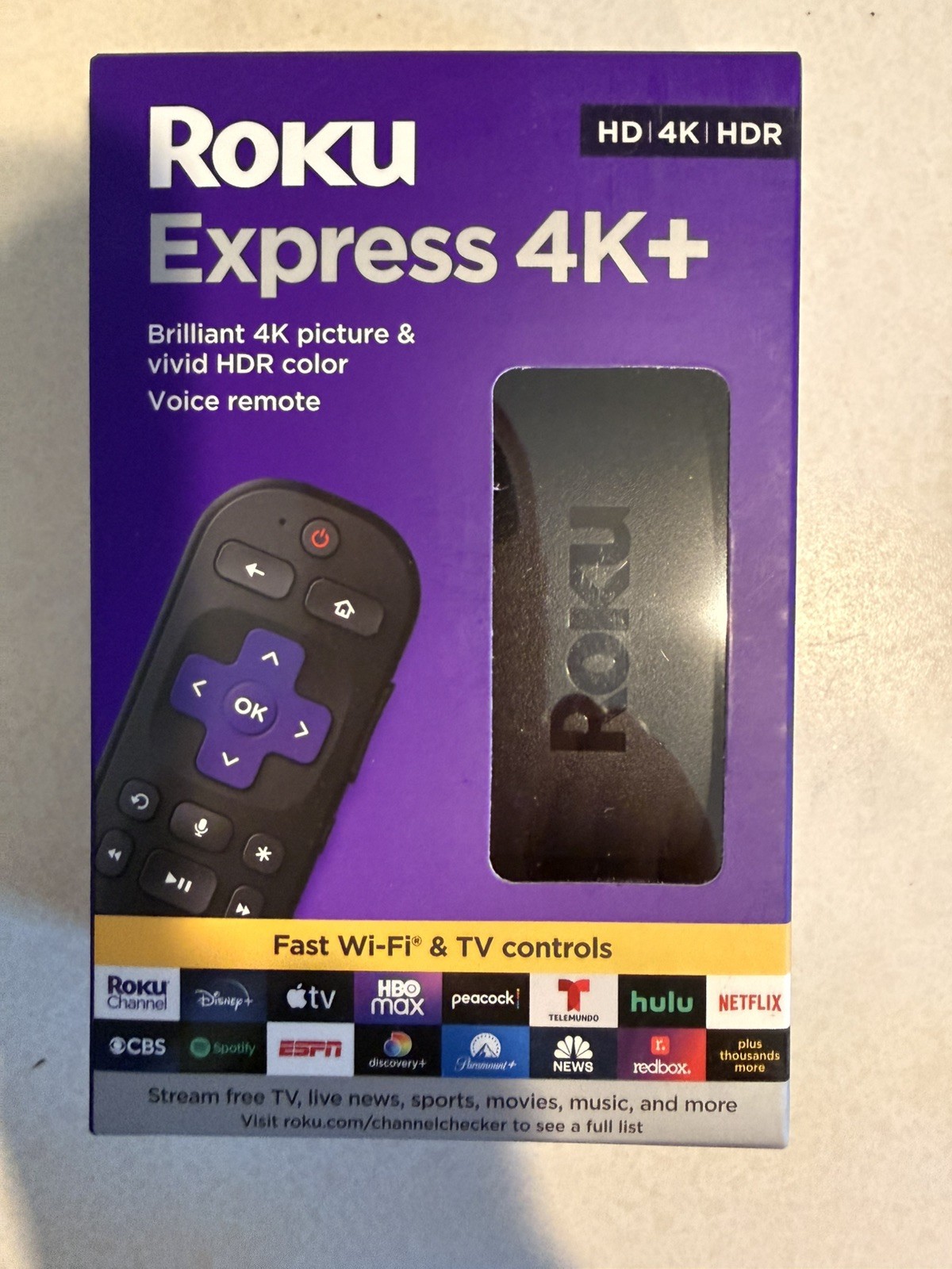 NEW Roku Express 4K+ | Streaming Media Player HD/4K/HDR with