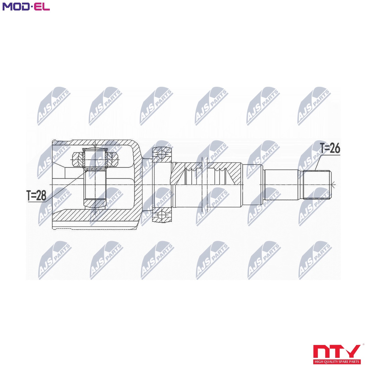 ✅Fits NTY NPW-FR-116 INNER CV JOINT ⭐UK Seller⭐ - Image 7