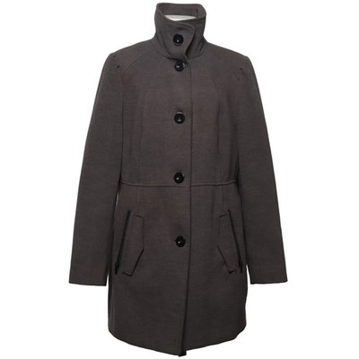 Outerwear, Mantel, Damen, Größe: 44, Grau, Elasthan/Polyester/Viskose #GtW