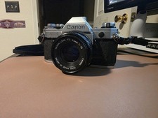  Near MINT Canon AE-1 Program Black SLR Film Camera New FD 50mm f1.4