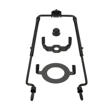 Lamp Harp Kit with Finial, 1 Set Adjustable Shade Holder with Base, Black