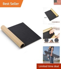 Black Silicone Grip Tape 36.4” x 10.6” - Tear-Proof, Anti-Slip Safety for Boards