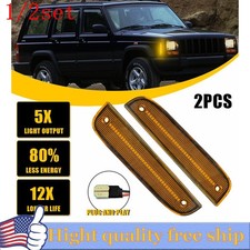 2/4/6 Side Marker Light Reflectors Set for 97-01 Jeep Cherokee Left Right amber