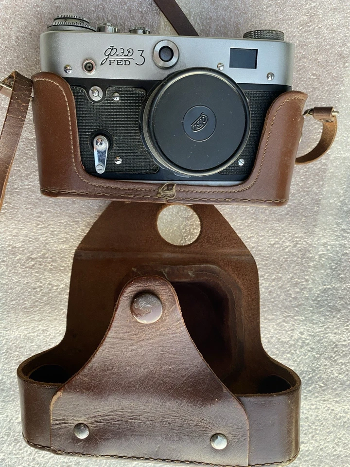 Cámara fotográfica telémetro soviético FED-3 + lente Industar-61 53 mm f/2,8 Foto 4 de 4