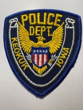 Keokuk Iowa Police Patch ~ Obsolete