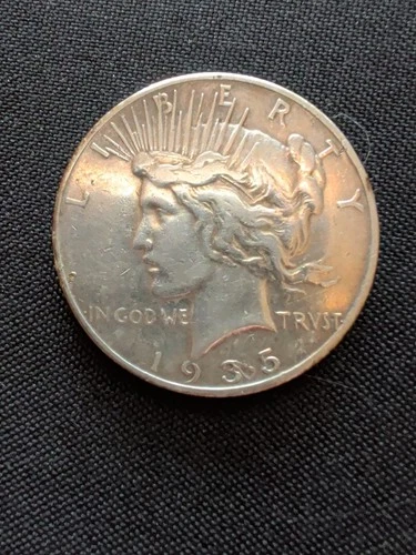 1935-S Peace Silver Dollar - Fine Detail - Cleaned - Rare Last Year Issue