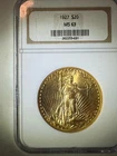 🤩 1927 $20 GOLD SAINT GAUDENS NGC MS-63 Great Strike Bright Coin