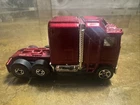 Vintage Hot Wheels Thunder Roller 1982 Semi Truck Burgundy Super Hauler Loose
