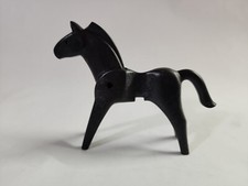 GEOBRA Playmobil Black Horse NO Saddle Vintage 1974