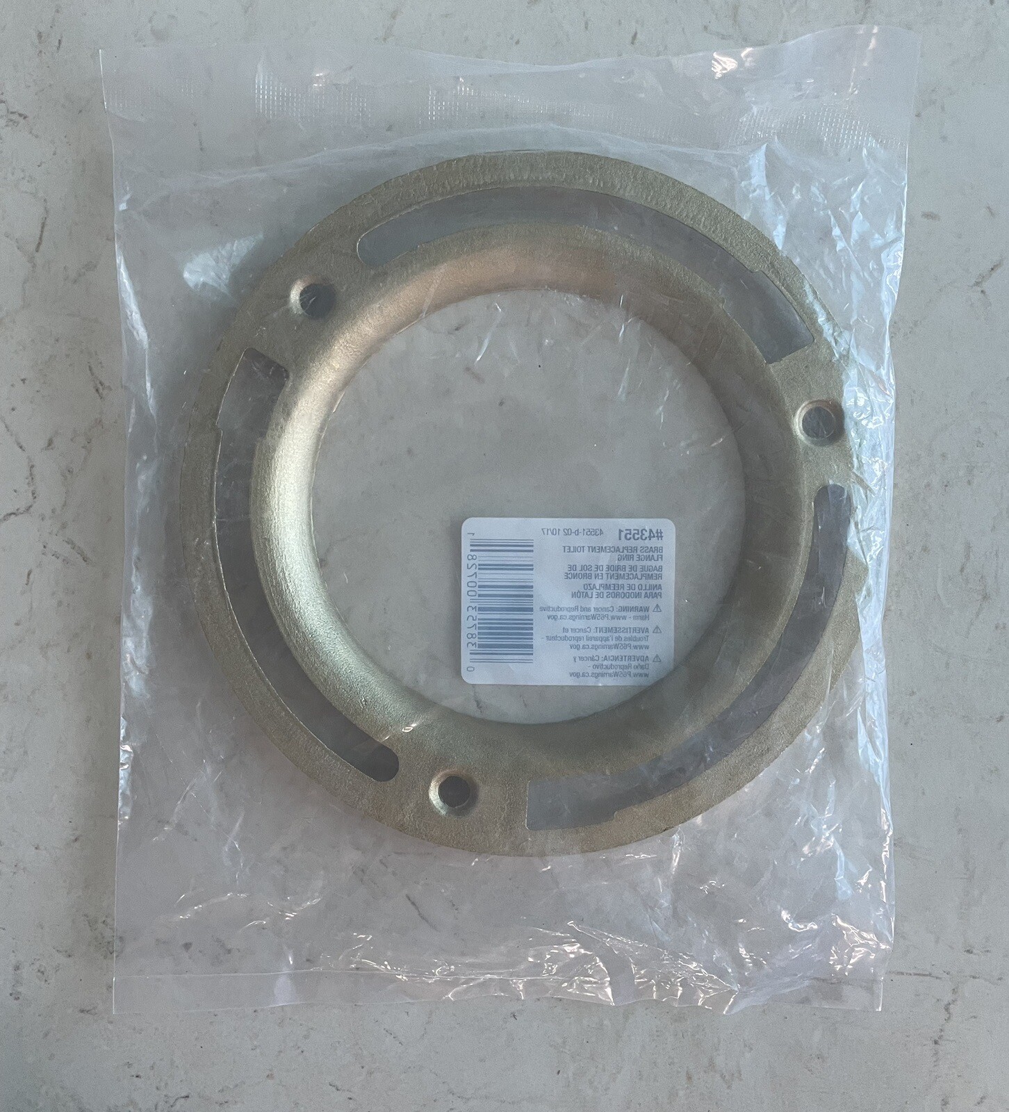 Oatey Solid Brass Replacement Toilet Flange Ring 43551 eBay