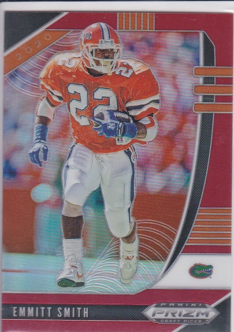 EMMITT SMITH RARE RED PRIZMS Football Card FLORIDA GATORS Dallas