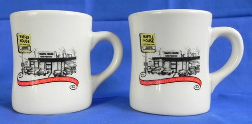 2 Waffle House 2012 Kaffeetassen, 8 Unzen Steinzeug im Diner-Stil von Tuxton, Exc. - Bild 2 von 8