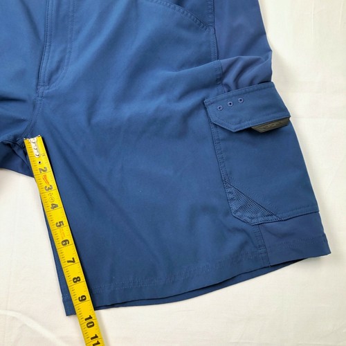 Columbia Men's Cotton Flat Front Cargo Shorts Navy Blue • Size 40 - Picture 7 of 8
