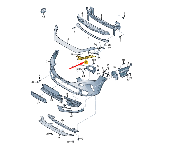 Cupra FORMENTOR Front Left Bumper Bracket 5FF8070559B9 NEW GENUINE  