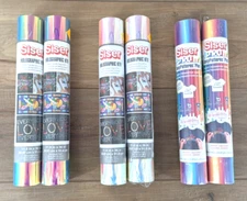 Siser lot of 6 OmbreUnicorn/RainbowPearl/MoonlightPearl HTV vinyl rolls NEW