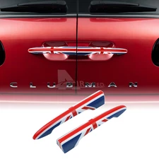 Car Rear Trunk Door Handle Cover Trim ABS Union Jack For Mini Cooper Clubman F54