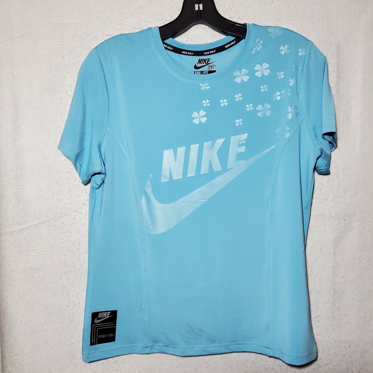 Nike Pro Dri-Fit Women's Short Sleeve Shirt XXL Blue Color