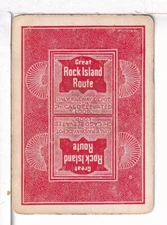 Single Railroad Playing Card "Chicago Rock Island, CRIP-8a" Bollhagen Bk, Stand