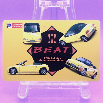 Honda Beat Midship Amusement Phone Card 1990s Honda Japan Sports