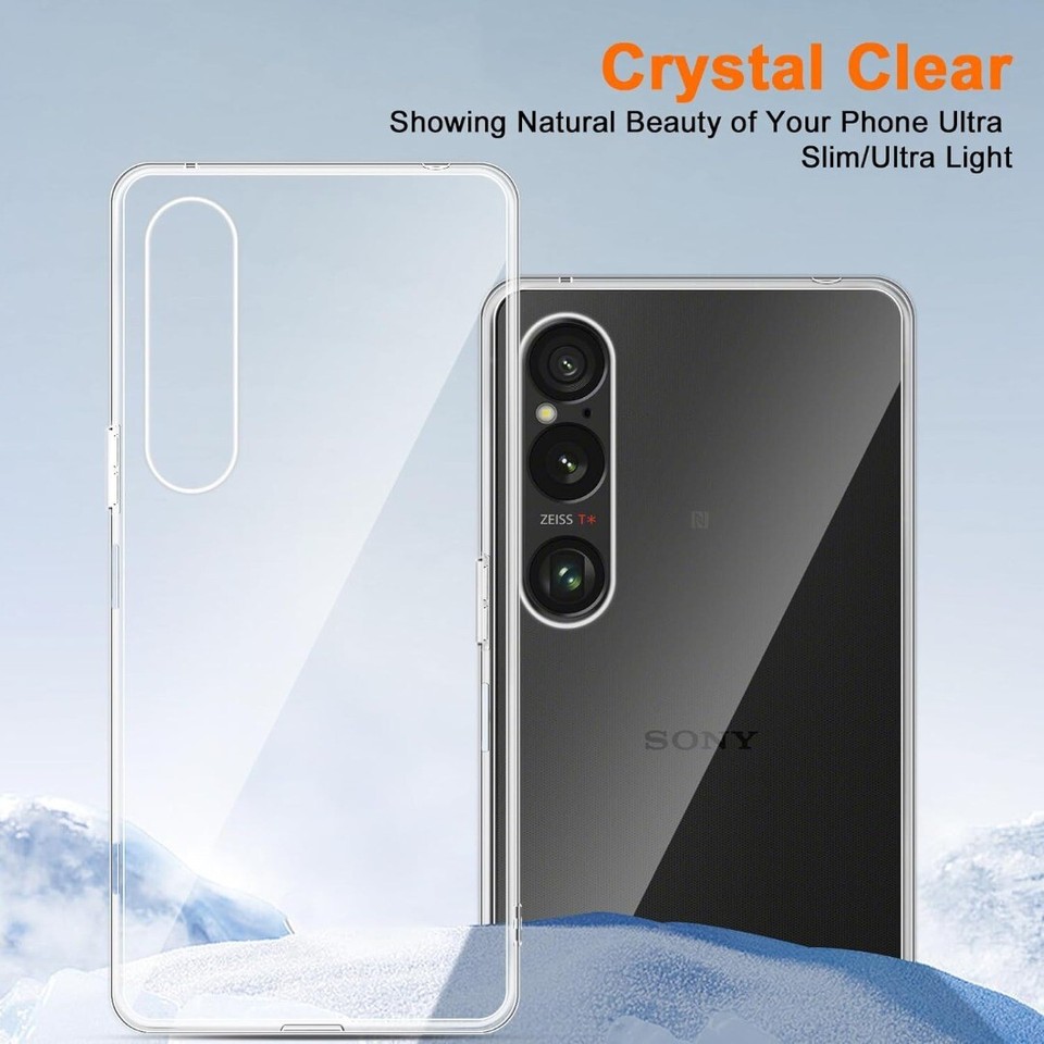 32nd Klare Gel Hülle Für Sony Xperia 1 VI (2024) – Durchsichtige TPU-Schutzhülle, Ultradünn & Transparent