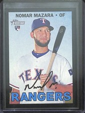 2016 Topps Heritage Black Border Rookie #THC-704 Nomar Mazara
