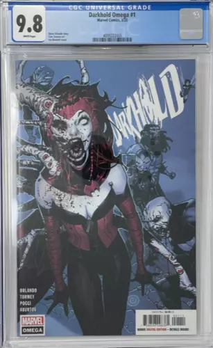 Darkhold Omega 1 CGC 9.8 1st Omega the Unknown