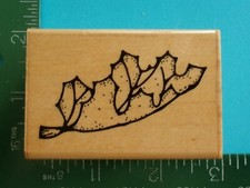 BIG FALLING LEAF Tree Rubber Stamp JRL Design J235