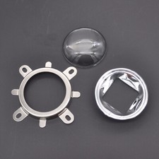 44mm Glass LED Lens 60 90 Degree Reflector Collimator Bracket 3 in 1 Kit
