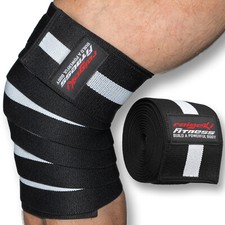 Raigeki Fitness Kniebandagen zum Wickeln [2er Set] (+ Trainingspläne)