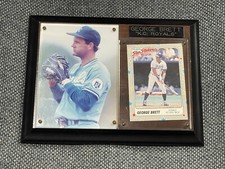 GEORGE BRETT PLAQUE BASEBALL KANSAS CITY ROYALS KC MLB Size 8 X 6 Vintage HOF