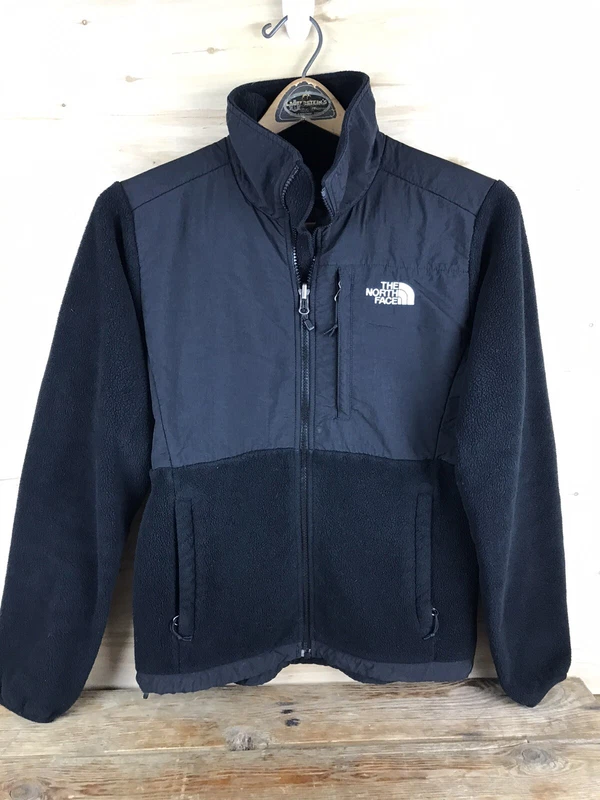 north-face polartec denali fleece full zip pocket jacket